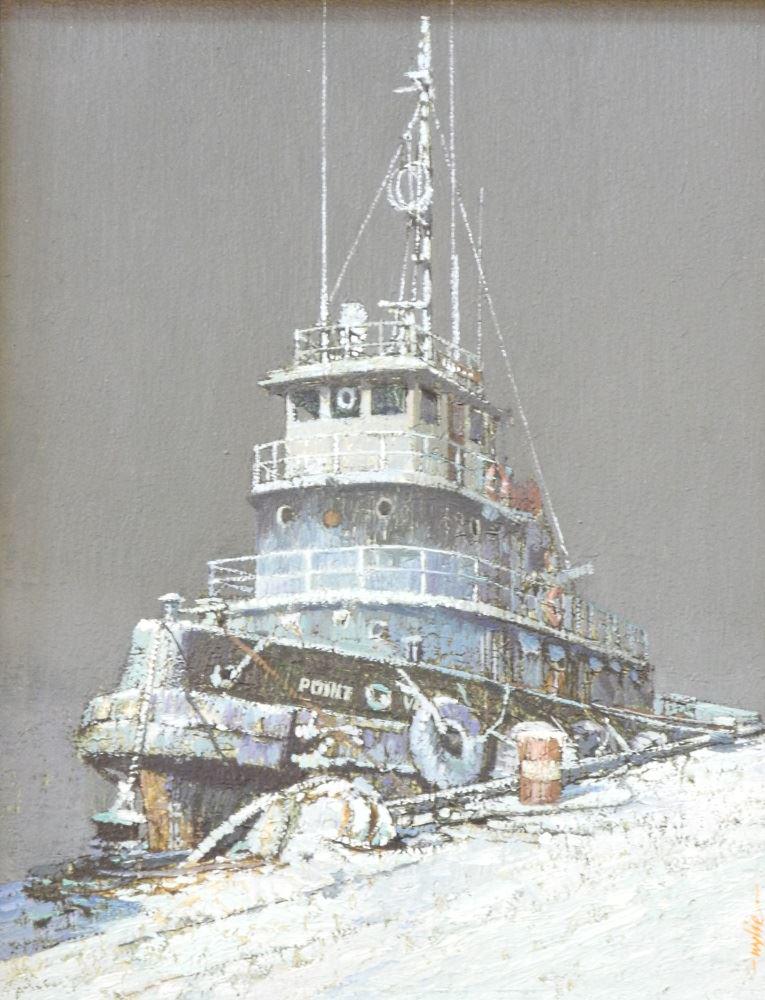 Acrylic on Board Signed (Alan) Wylie, 9 1/2" x 7 1/2", (1 of 5)