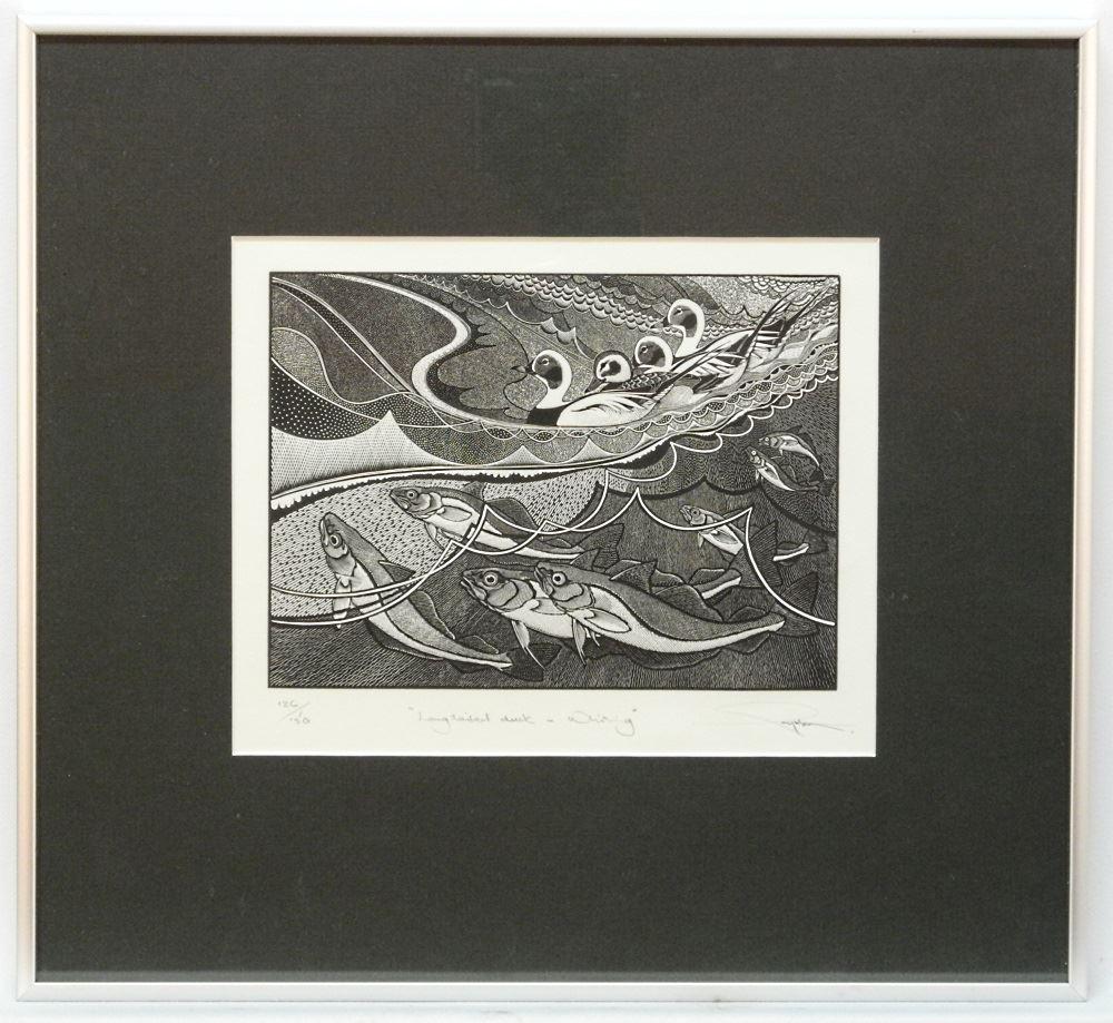 Engraving Signed Colin See-Paynton, 7 1/4" x 9", "Long (1 of 5)