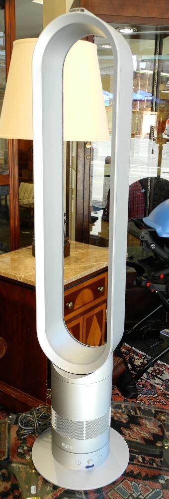 Silver Dyson Tower Fan with Remote, 40" high. (1 of 1)