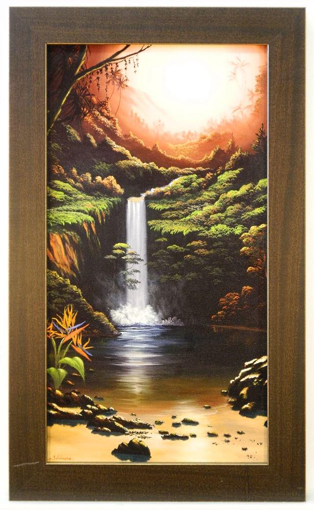 Giclee print "Morning Glow - Kauai, Hawaii", 22" x 12". (1 of 2)