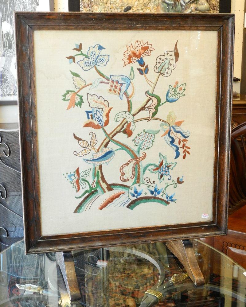 Needle Point Firescreen, screen 24" x 33 5/8". (1 of 1)