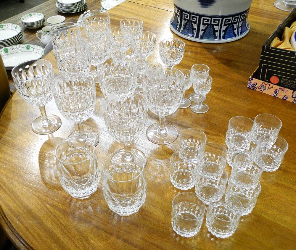 Lot of Stuart & Other Crystal Stemwares: Lot of Stuart & Other Crystal Stemwares, includes 5 pieces of Waterford Colleen (3 Goblets, 2 Juice/Water)