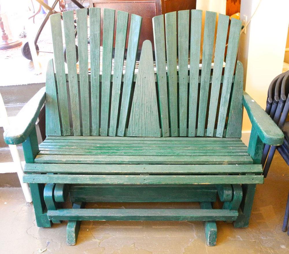 Double Adirondack Swinging Garden Bench (1 of 1)