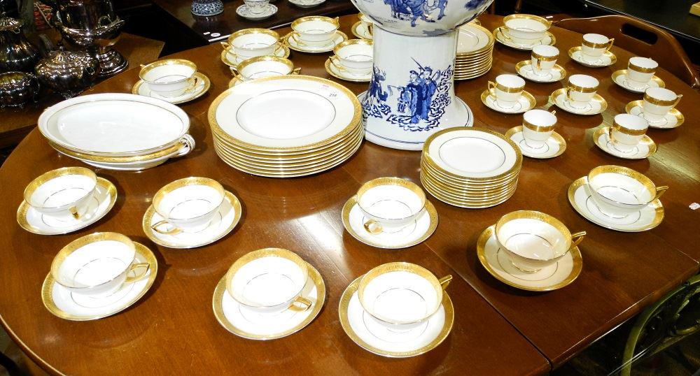 Lot of Minton Gold-Rimmed China (1 of 2)