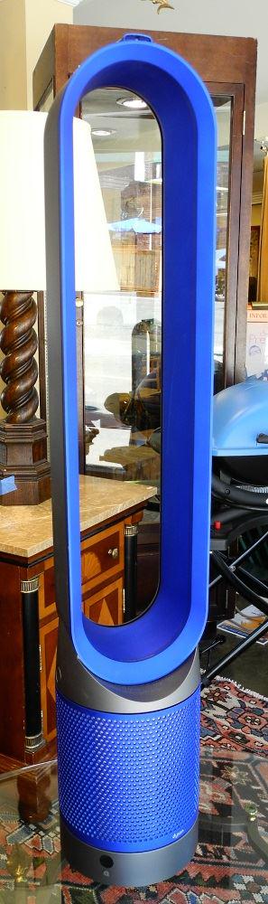 Blue Dyson Tower Fan with Remote, 40" high. (1 of 1)