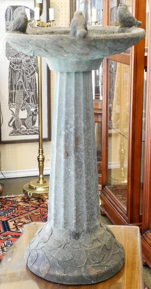 Cast Resin Bird Bath. (1 of 1)