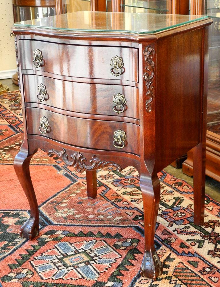 Gibbard 3 Drawer Mahogany Night Stand, 26" high. (1 of 1)