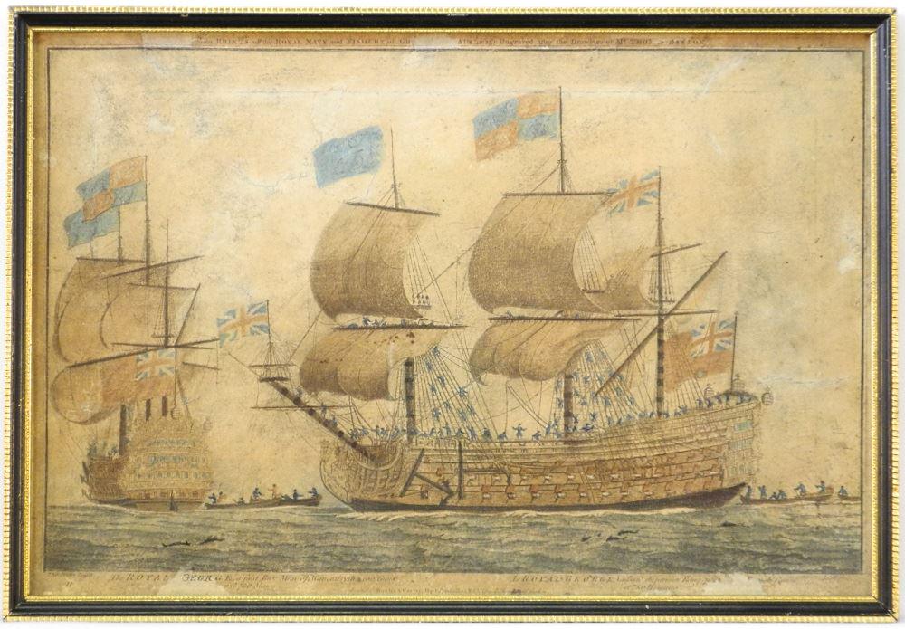 18th Century Colour Engraving After Baston, 11" x 16", (1 of 1)