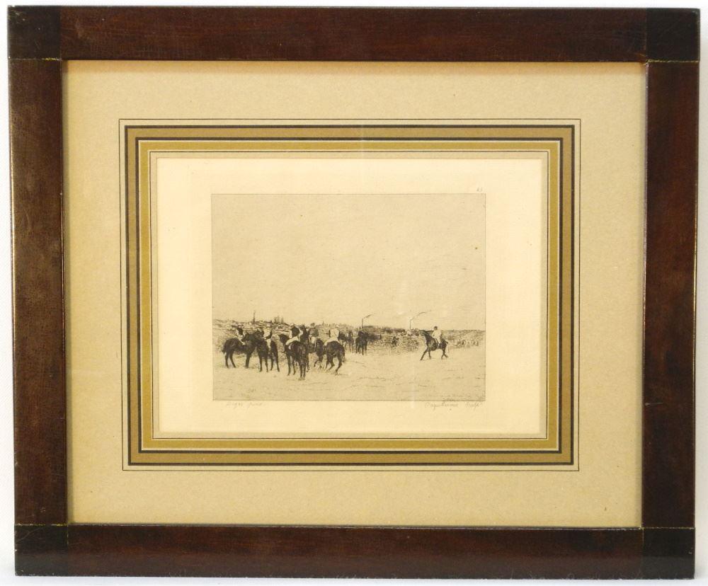 Etching After Degas by La Guillernie, 5 3/4" x 8", (1 of 4)