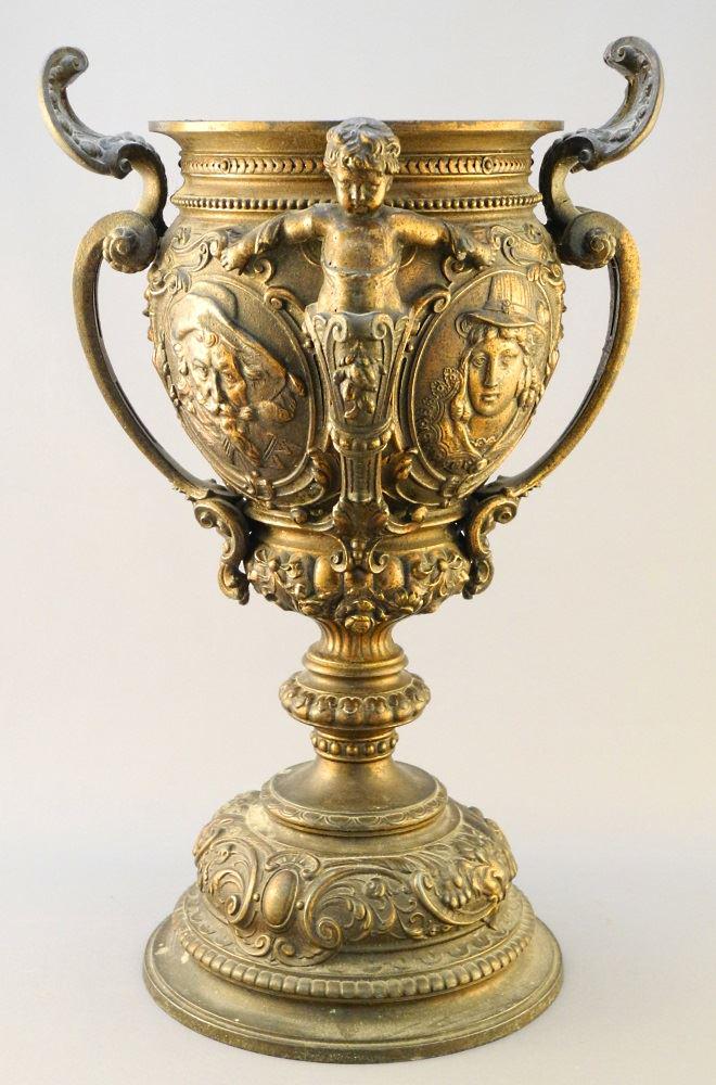19th Century Renaissance Revival Oil Lamp Base, Model: 19th Century Renaissance Revival Oil Lamp Base, Model #1671, 13 1/4" high.