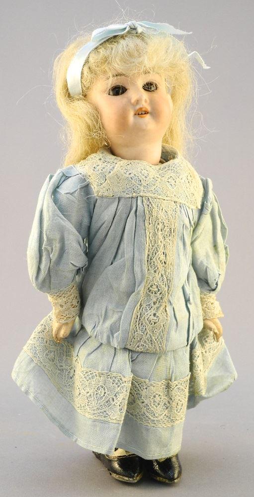 German Bisque Headed Mechanical Doll on Roller Skates, (1 of 5)