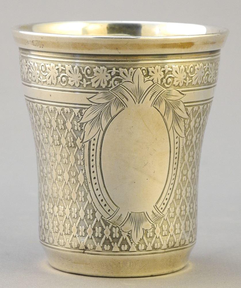 French Silver Cup, Marked on Base, 3 1/4" high. (1 of 2)