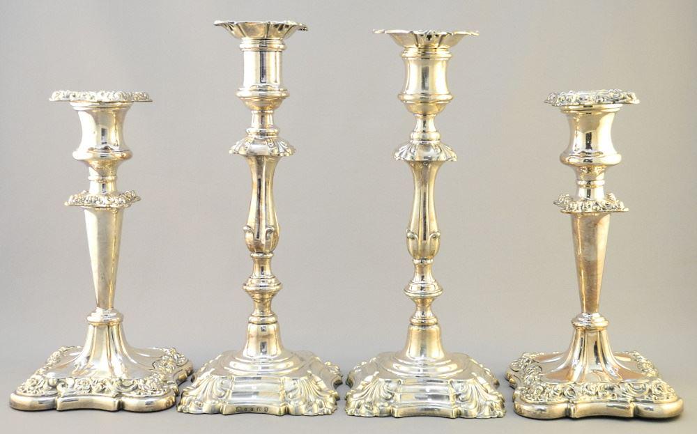 2 Pair of Silver Plated Candle Sticks. (1 of 4)