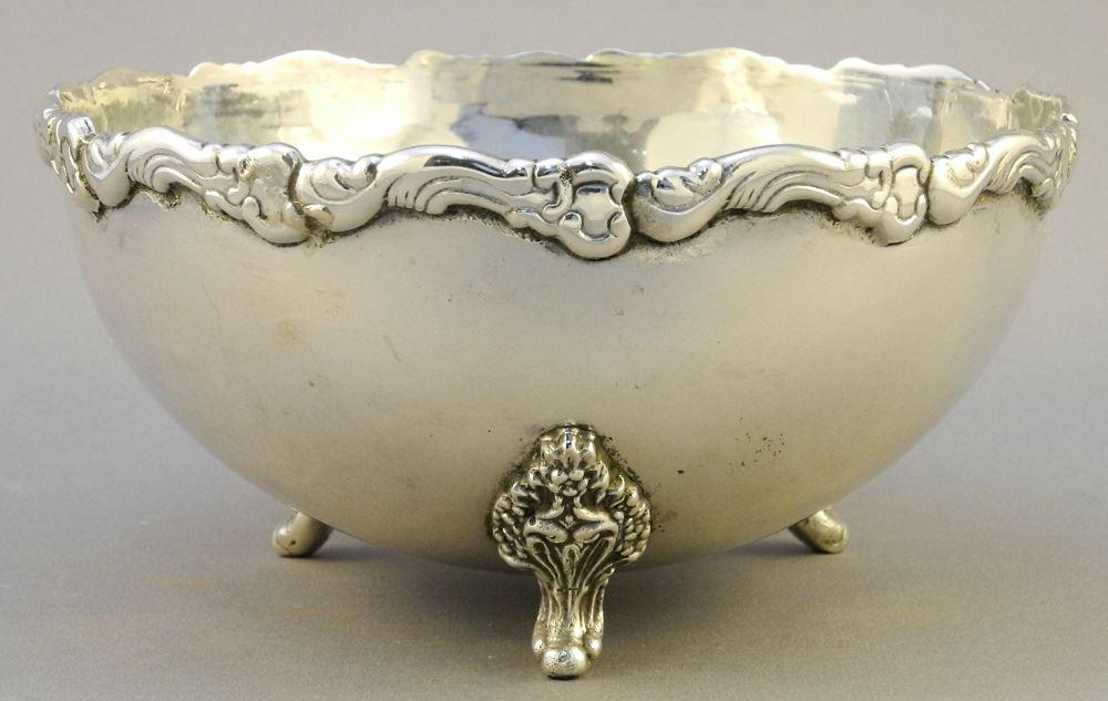 900 Silver Bowl, Likely Peruvian, marked 900, 3 x 6 (1 of 4)