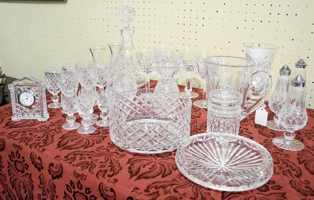 Lot of Waterford Crystal Including a Pitcher, Decanter, (1 of 1)