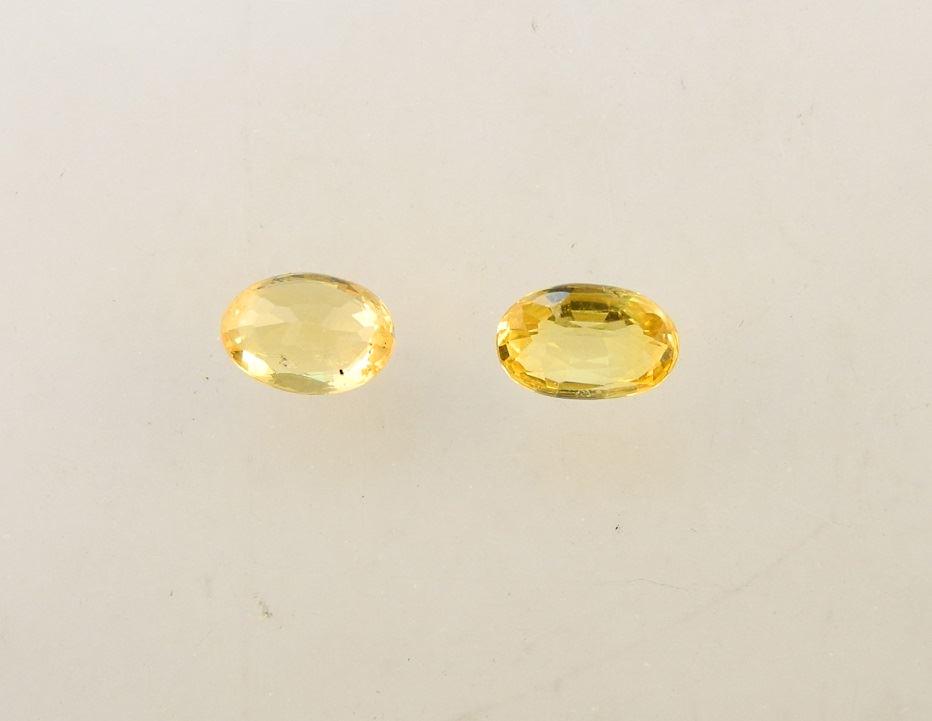 2 Loose Yellow Sapphires. (1 of 1)