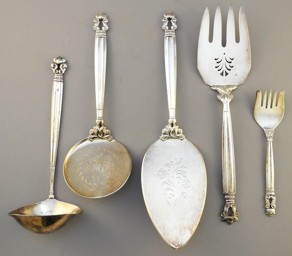 10 Pieces of Georg Jensen Sterling Silver with 6 others (1 of 4)