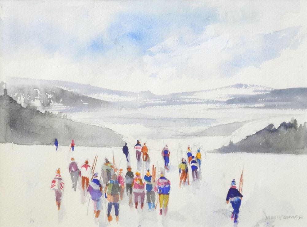 Watercolour Signed Molly Lamb B (Bobak) 8 3/4" x 11 (1 of 6)