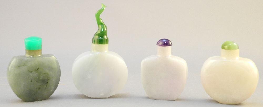 4 Hard Stone Snuff Bottles, 3 Signed (Lyle) Sopel, 2 (1 of 5)