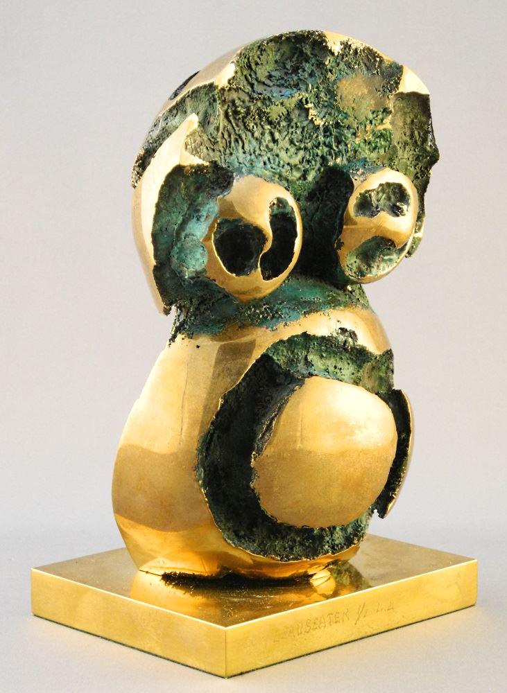 Bronze Sculpture Signed Roy Leadbeater, 8" high, (1 of 5)