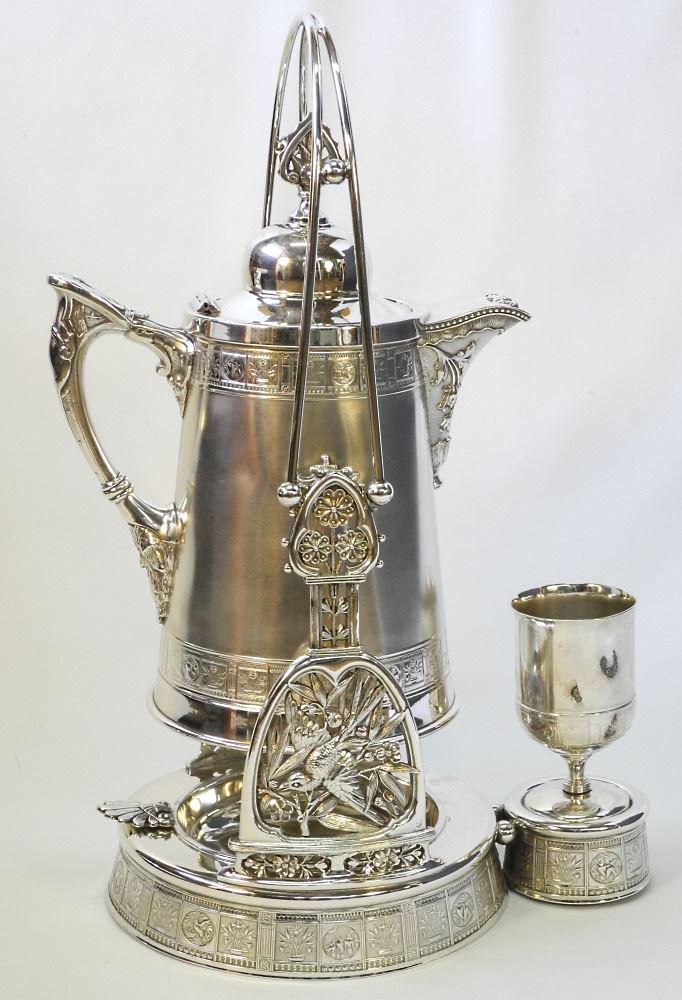 Meriden Quadruple Plate Ice Water Jug on Stand, no (1 of 15)