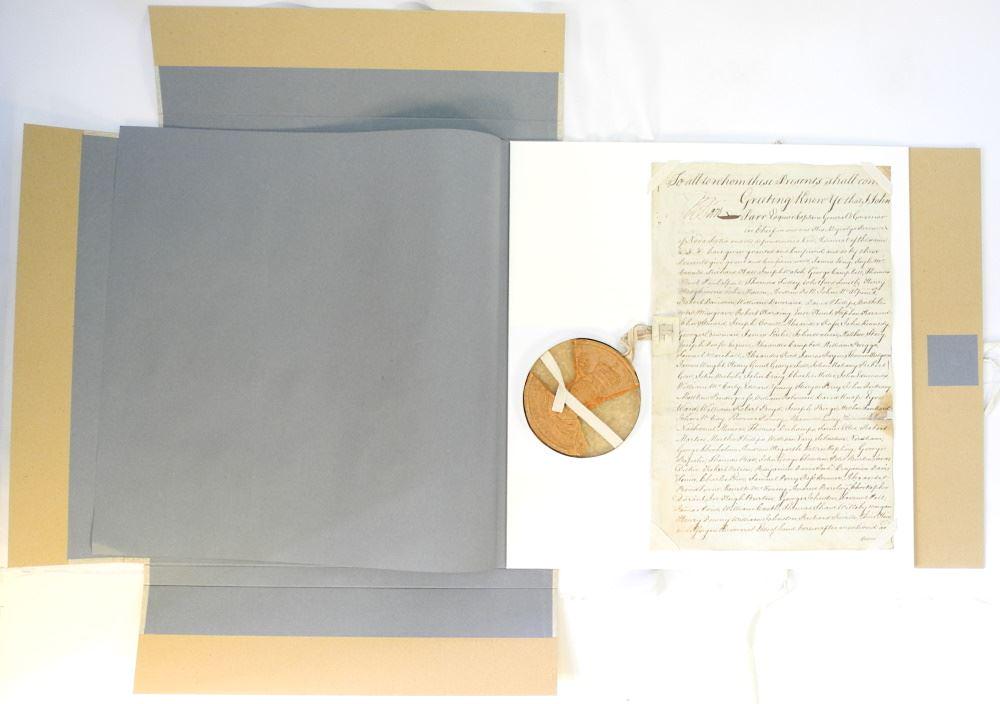 Historic Documents with Seal: Signed Richard Bulkeley (1 of 7)