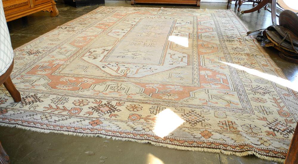 Asian Carpet, approximately 9'5" x 6'8". (1 of 5)
