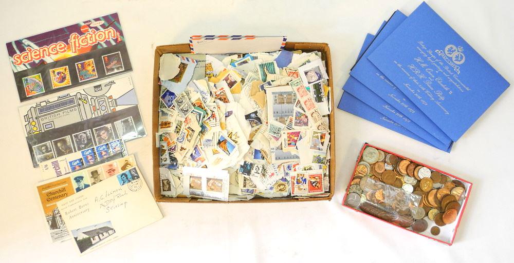 Collection of British Stamps, Coins Commemorative (1 of 1)