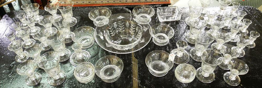Set of American Crystal Stemware with Air Twist-Style (1 of 7)