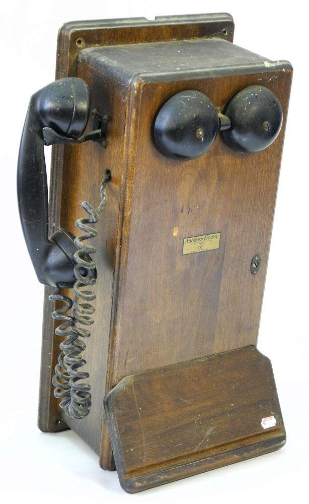 Northern Electric Wall Telephone, 20 1/2" high. (1 of 1)