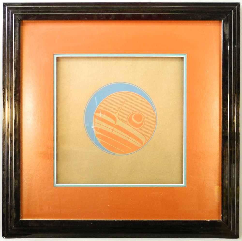 Haida Serigraph monogrammed RD (Robert Davidson), 14 (1 of 3)