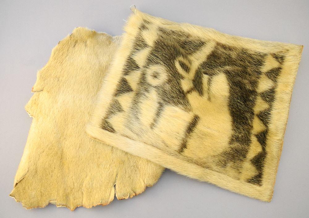 2 Seal Skin Items: Applique Panel (10 1/2" x 12") & a (1 of 1)