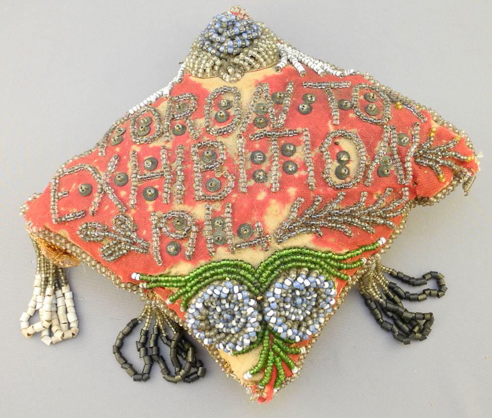 Large Iroquois "Toronto Exhibition 1914" Beaded Pin (1 of 2)