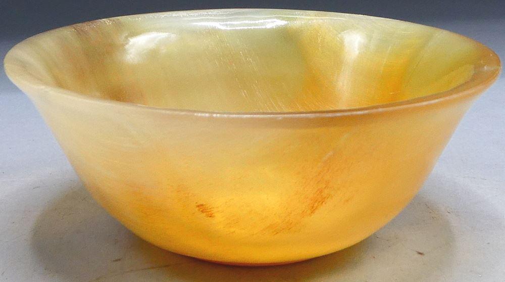 Sino-Tibetan Libation Horn Cup, 4 1/2" diameter. (1 of 3)