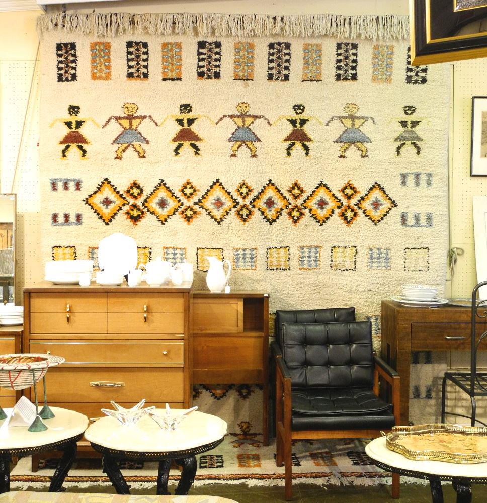 Moroccan Berber Wool Carpet, approximately 8'6" x (1 of 3)