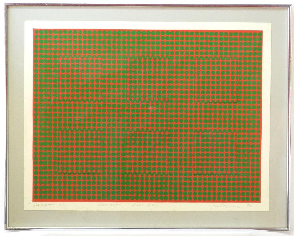 Silkscreen Proof signed John Dobereiner '73, 19" x 25", (1 of 1)