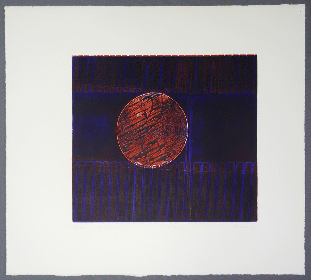 8 Collagraphs signed Harvey '66, 19" x 21 1/2", (1 of 6)