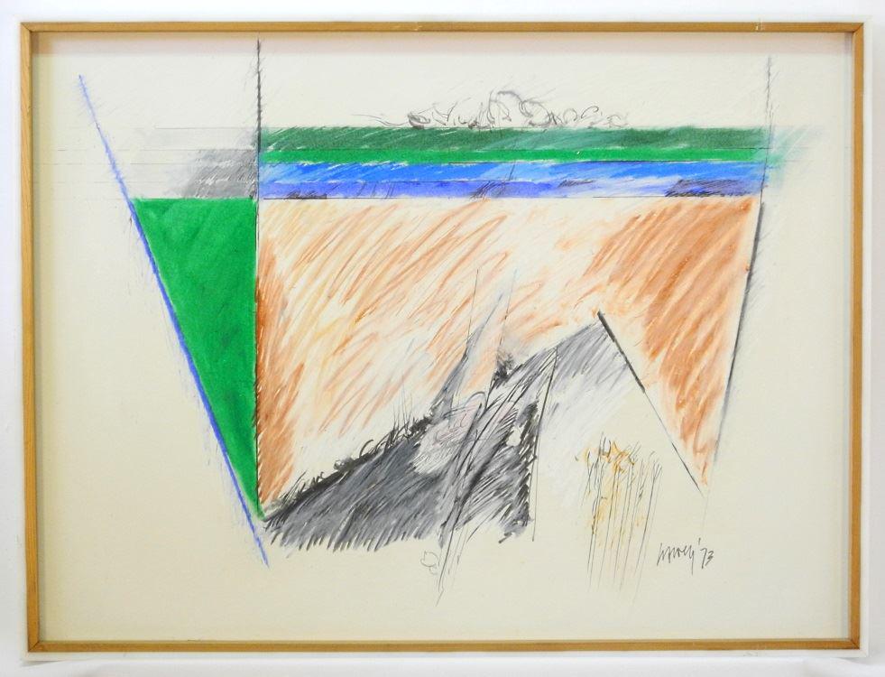 Pastel signed (Don) Harvey, 18" x 24", "Garden Grown".: Pastel signed (Don) Harvey, 18" x 24", "Garden Grown".