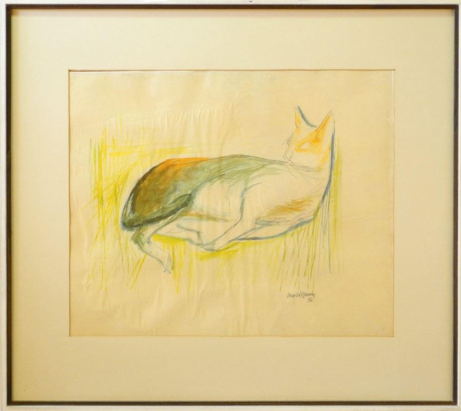 Watercolour signed Donald Harvey '56 17" x 21", (1 of 1)