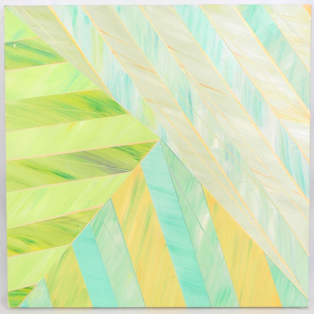Oil on canvas signed inverso Don Harvey '82, 36" x 36",: Oil on canvas signed inverso Don Harvey '82, 36" x 36", "Diamond #2".