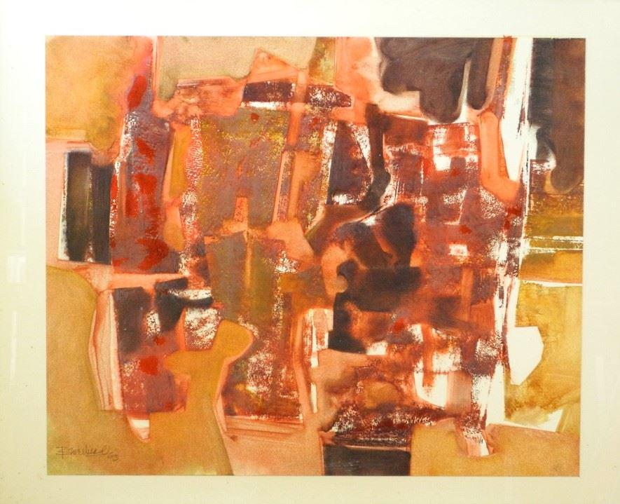 Watercolour signed possibly B. Michael '65, 23" x 28 (1 of 1)