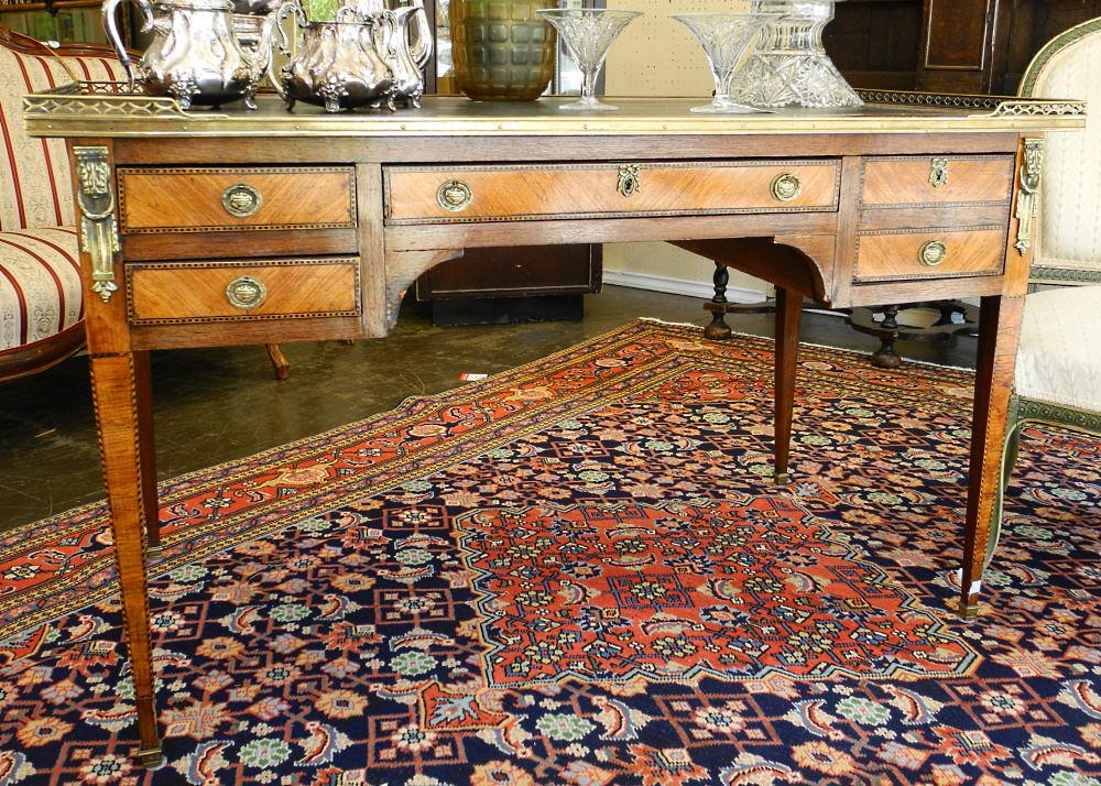 French Empire Style Bureau Plat, 31 1/2" x 52" x 28 (1 of 8)