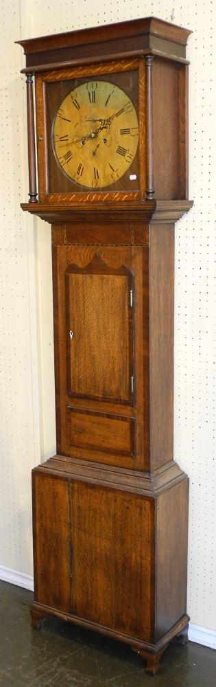 Late 18th Century Tall Clock, Brass Dial signed (1 of 7)