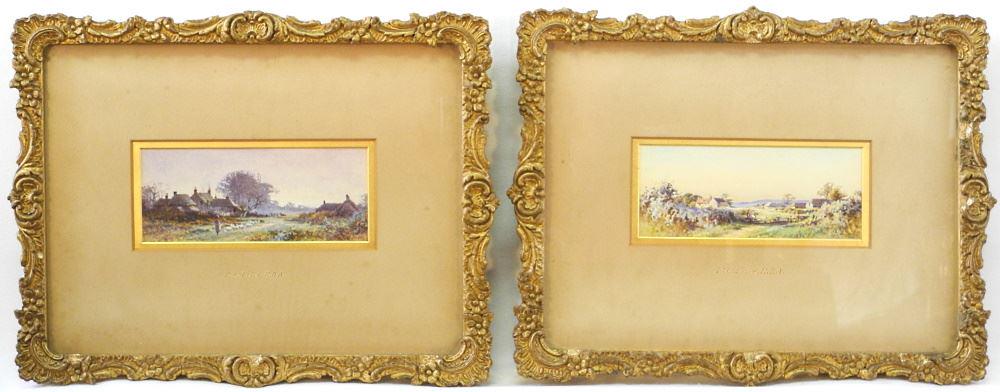 Pair of Watercolours signed Frank Corbyn Price, 2 1/2" (1 of 6)