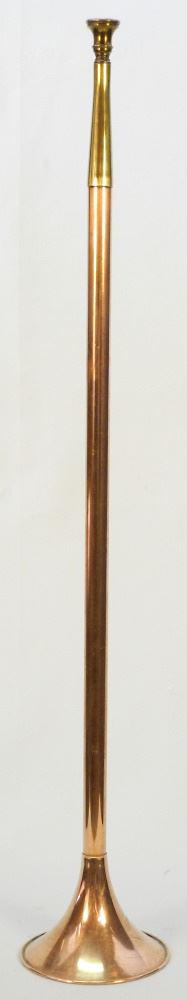 Small Copper & Brass Hunting Horn, 24 1/4" length. (1 of 3)