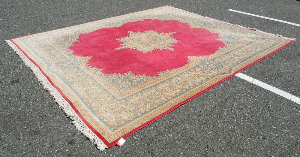 Lavar Kirman Carpet approximately 9'4" x 10'6". (1 of 13)