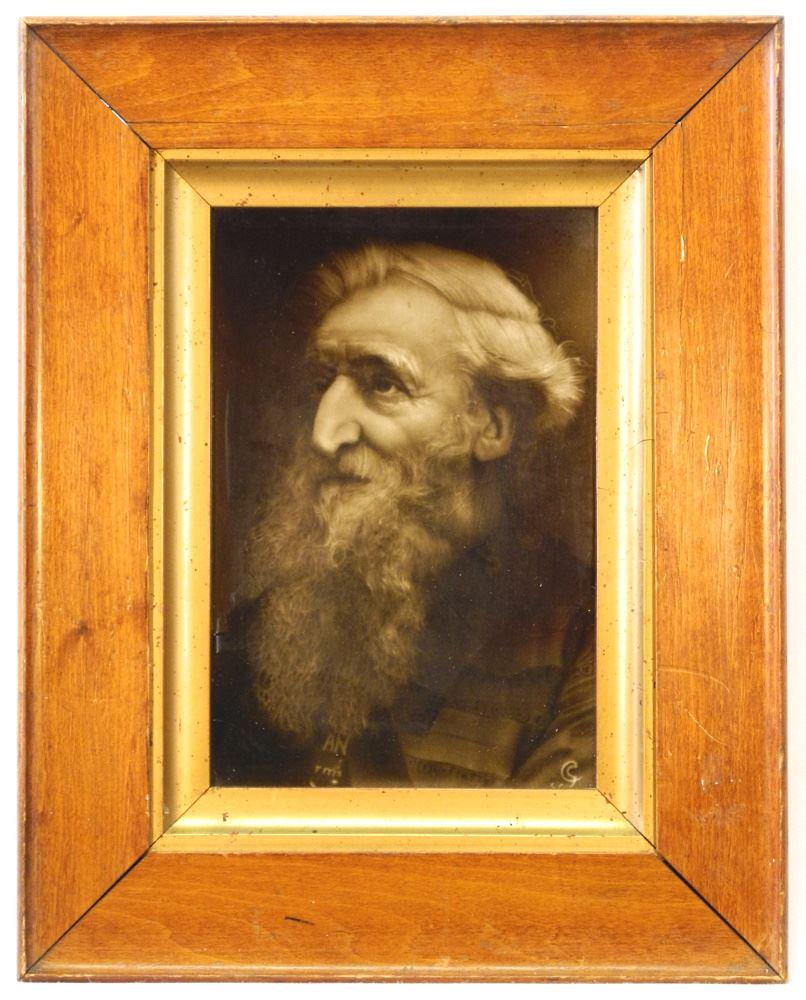 Porcelain Plaque "William Booth" by Sherwin & Cotton, 8: Porcelain Plaque "William Booth" by Sherwin & Cotton, 8 1/4" x 5 1/2".