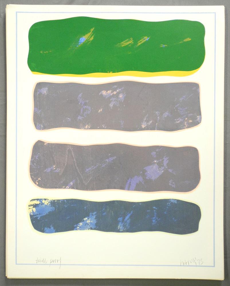 21 Coloured Prints & Proofs signed Harvey '73, 28 1/2" (1 of 4)