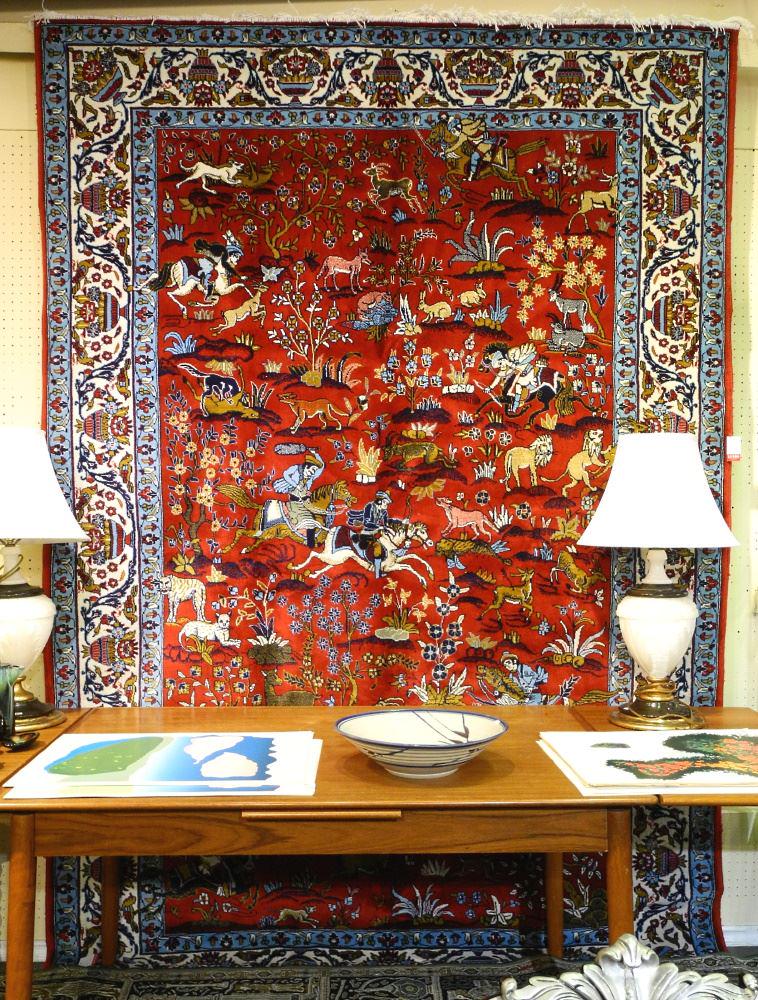 Tabriz Carpet approximately 10' x 6'6". (1 of 3)