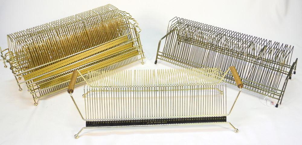 Collection of 8 Wire Work Record Racks. (1 of 2)